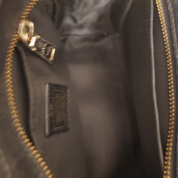 Coach Swagger Metallic Pebble Leather Crossbody Bag - Picture 8 of 9